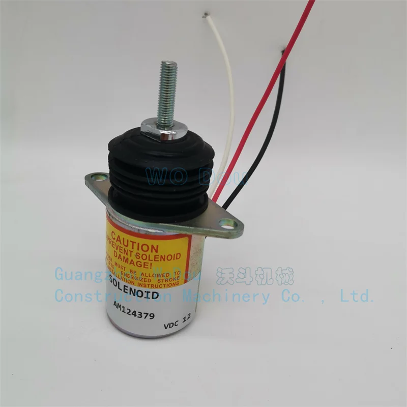 

12V AM 124379 fuel cut-off solenoid valve, John Deere 375 675 655 755 955 430 lawn/tractor/excavator cut-off solenoid valve