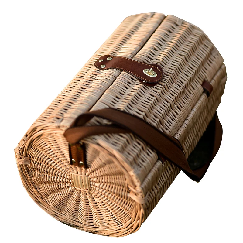 

Factory Outlet Natural Wicker Hand Picnic Baskets Picnic Basket with Set Basket Picnic