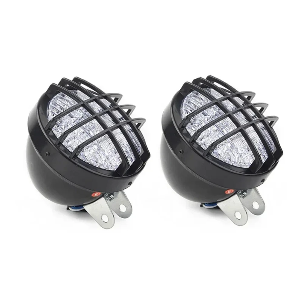 2PCS 12V LED Front Head Light Lamp Headlight For 70/110/125/150/150cc 4 Wheeler Quad Dirt Bike ATV Dune Buggy for Yamaha Banshee
