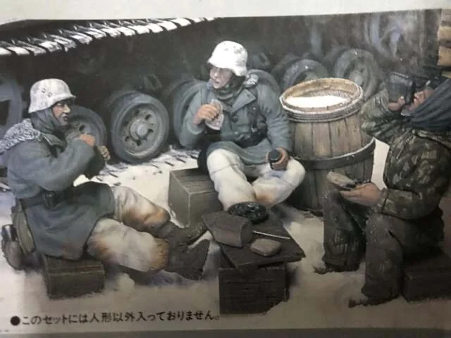 1/35レジンフィギュアキット,冬の兵士,3人,ダイニンググループ,未