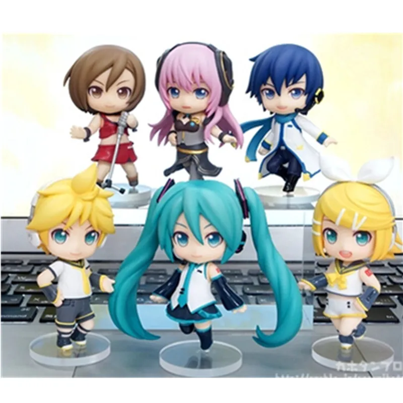 7cm 7style Random Hatsune Miku virtual singer Anime action figure 3D PVC model Character Cosplay Accessories Cute Lovely Kids