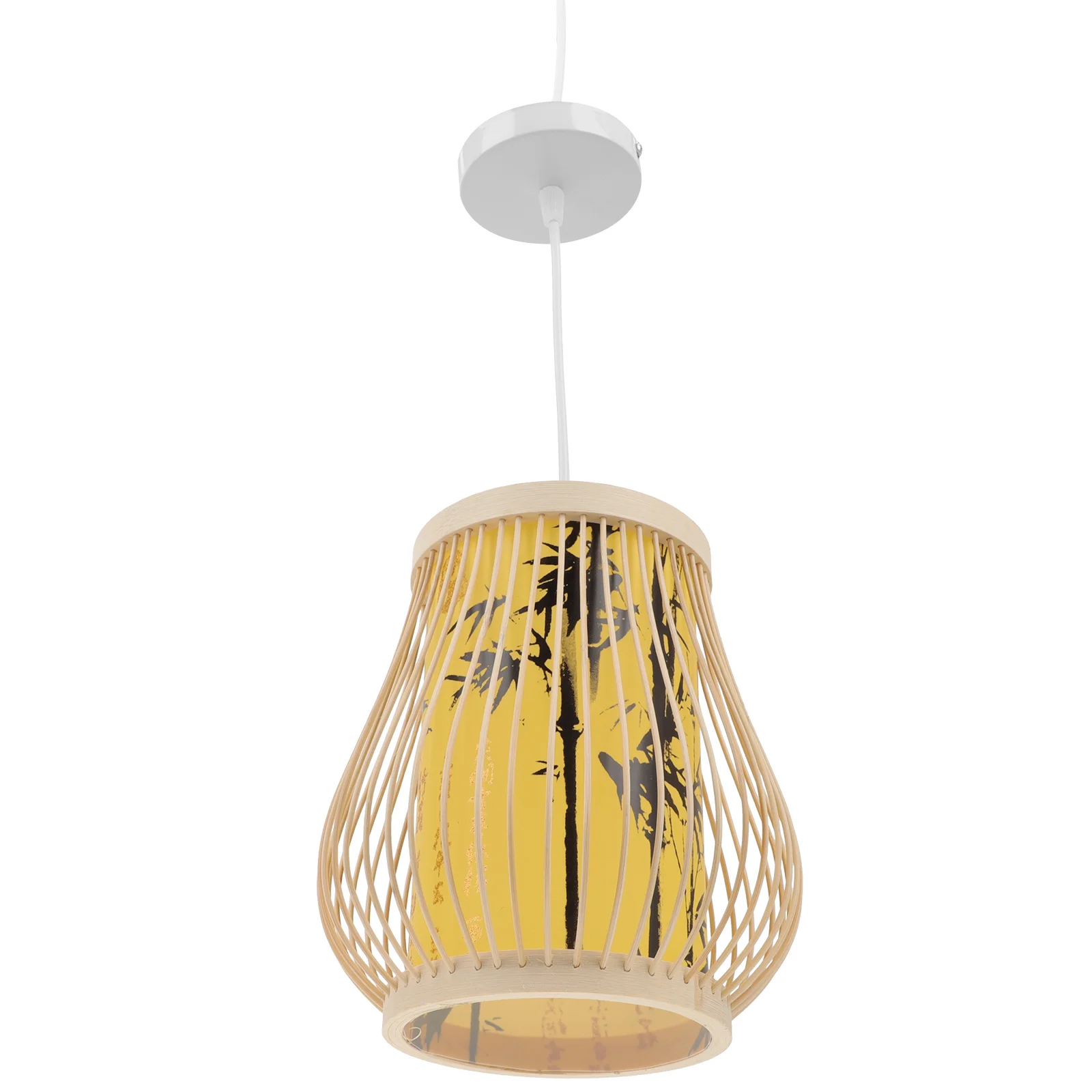 

Bamboo Art Lantern Lampshade Decorative Retro Light Cover Chinese Style Hand-woven Pendant Warm Atmosphere Dust Protection Easy