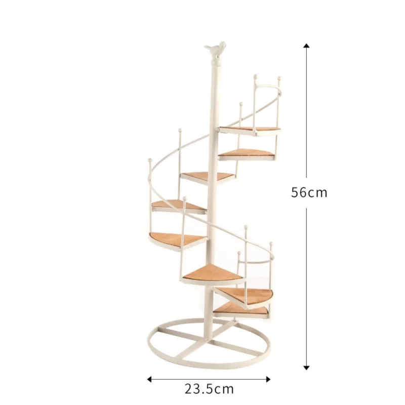 Kreatywny 2024 nowy żelazny stojak na roślinę doniczkową wewnętrzny obrotowy regał magazynowy domowy stojak doniczka dekoracyjna do przechowywania