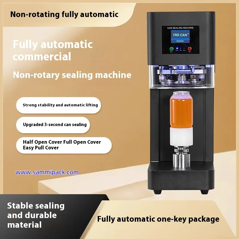 

2025 New Automatic Plastic Can Seamer Machine Beer Can Lid Seamer Machine Tin Can Pressure Sealing Machine for Soda Bubble T