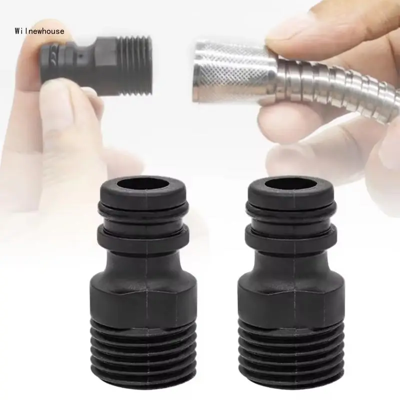 

10Pcs Multipurpose Garden Hose Quick Connects Fittings with 1/2Inch Outer Thread Dropship