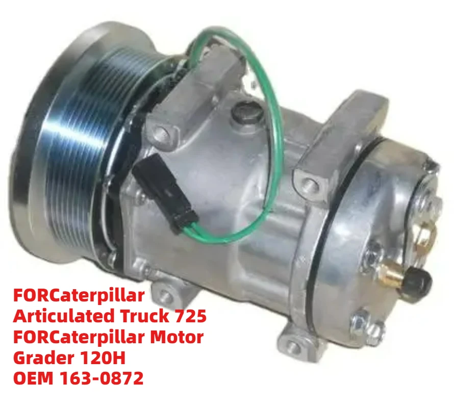 

Superior FORCaterpillar Articulated Truck 725 FORCaterpillar Motor Grader 120H OEM 163-0872 24Volt Auto AC Compressor