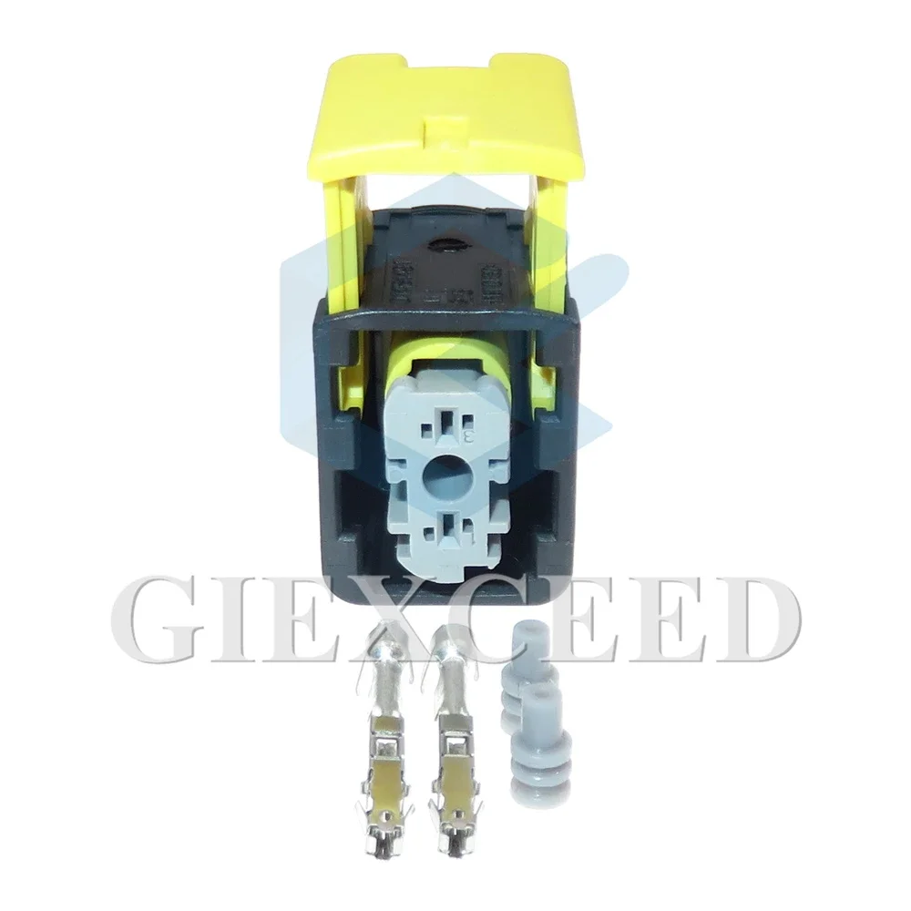 

2 Sets 2 Pin 1.5 Series AC Assembly 2-1418448-2 Auto Waterproof Wiring Terminal Socket Car New Energy Urea Pump Sensor Connector