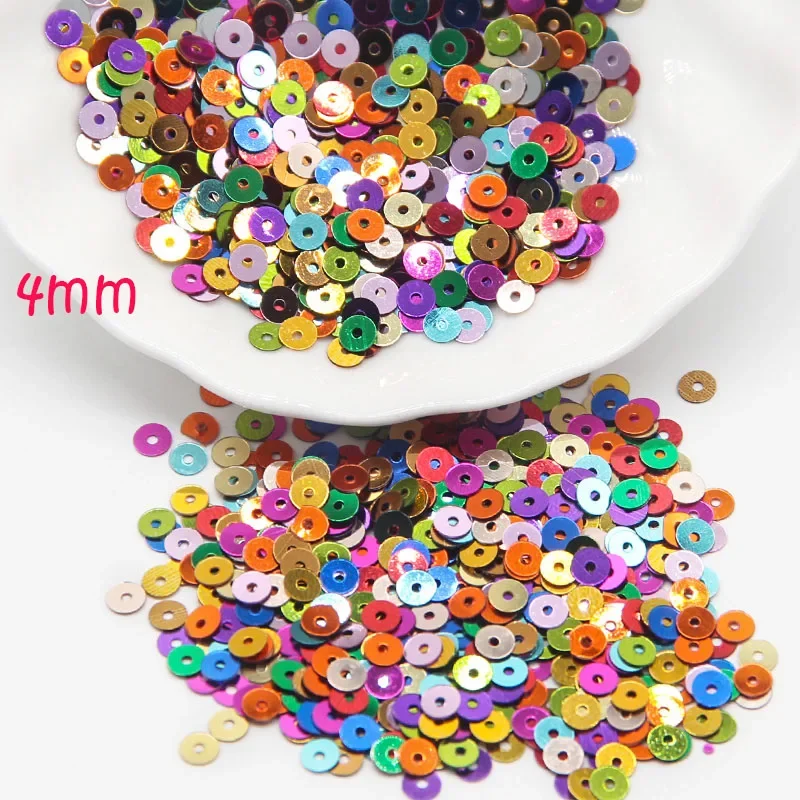 Wholesale 450g Glitter Sequins 3mm 4mm 5mm 6mm Pvc Flat Round Sequin for Needlework Paillettes DIY Sewing Craft Lentejuelas