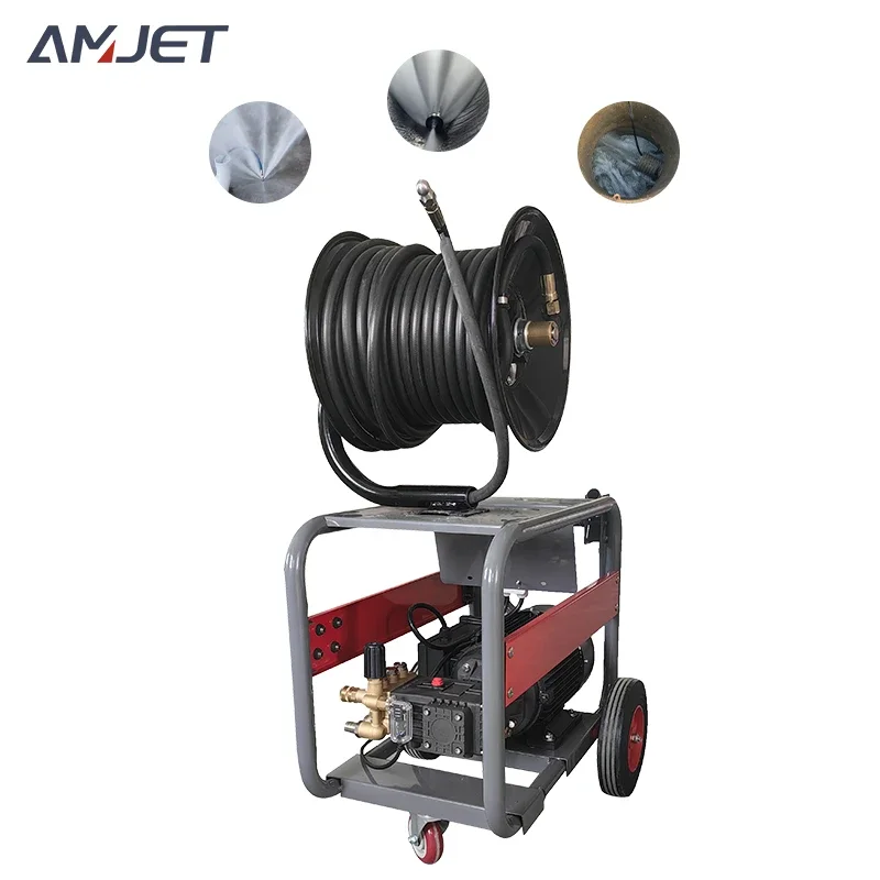 Direct Sales 220V-150bar-20lpm Electric Sewer Dredging and Cleaning Machine, Professional Solution for Pipeline Blockage