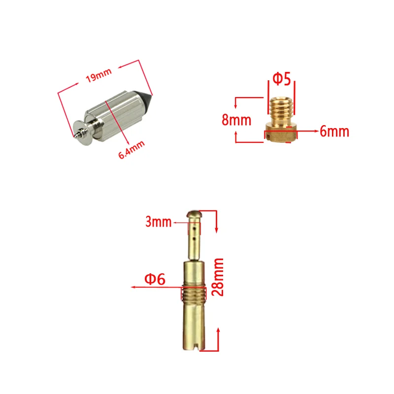 HONDA VTX 1300 VTX1300 2003-2009 Carburetor Repair Kit Single Carb VTX1300S VTX1300R VTX1300C Float Diaphragm Pump Parts