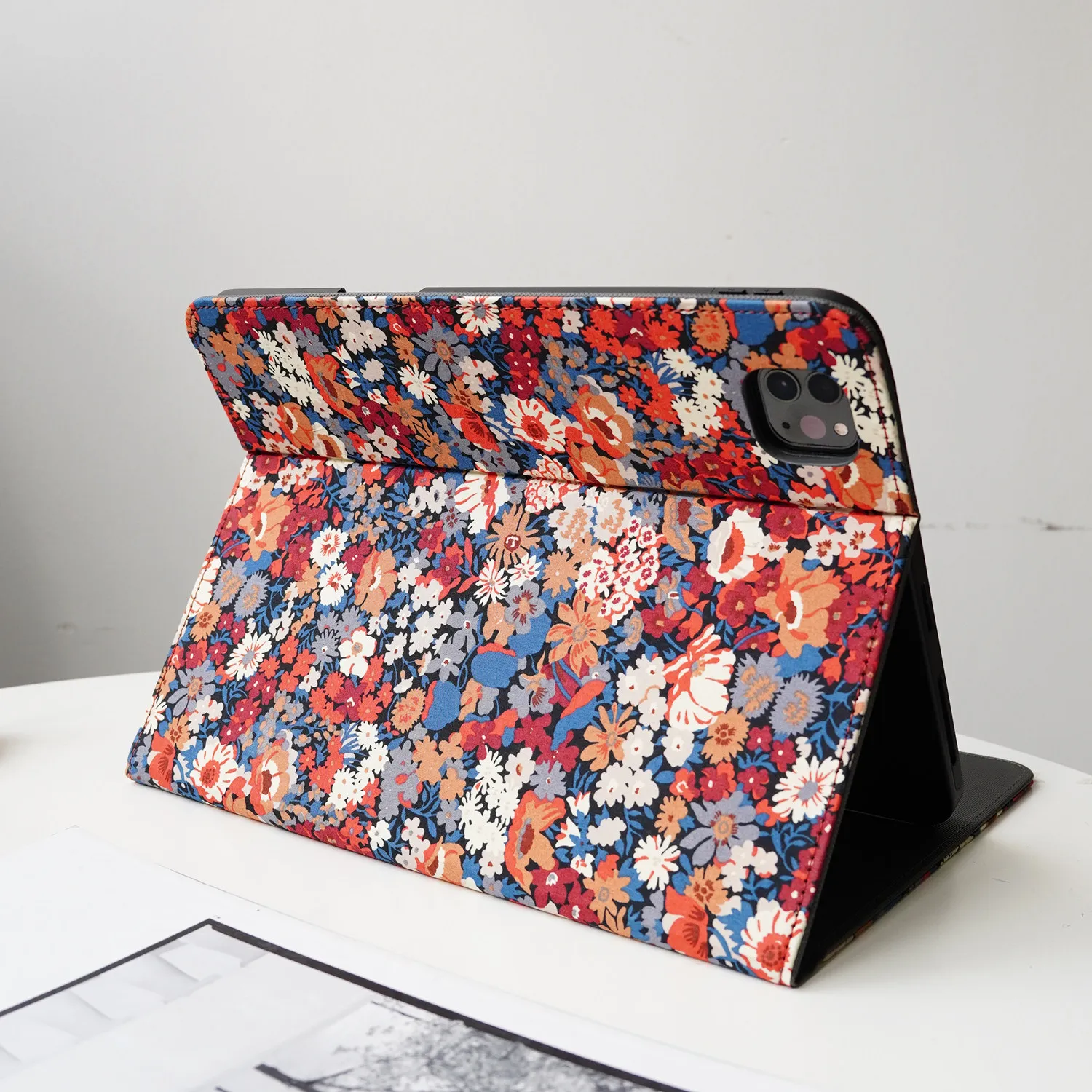 Liberty Tanam Cotton Print Tablet Case Compatible With Ipad 11 Protective Case 10.2 Inch 12.9 Inch Tablet Sleeveproof