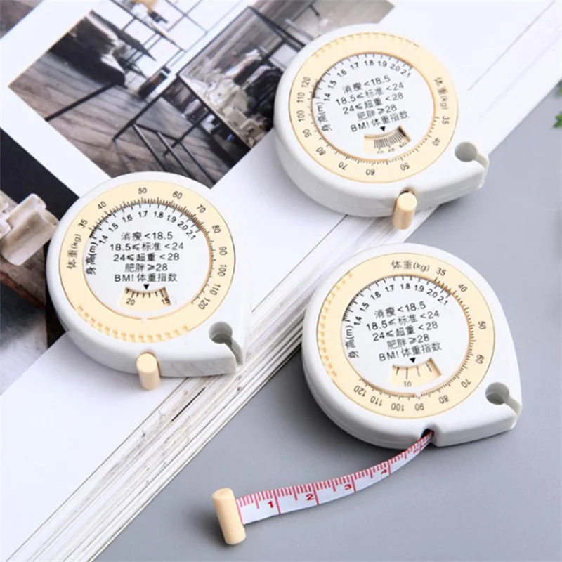 

150cm/60 inch Automatic Telescopic Tape Measure BMI Health Tape Waist Measurement Tape Measure Analyzer Measure Ruler