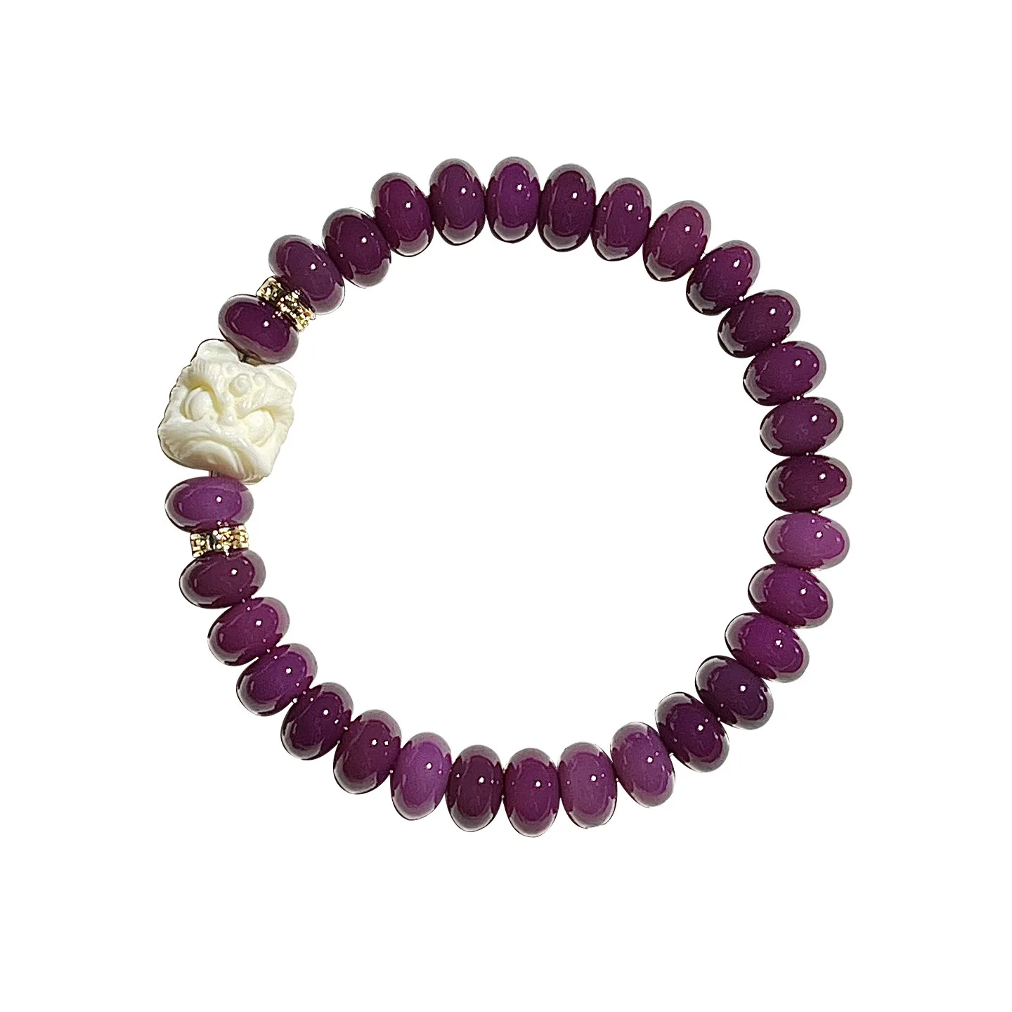Taro Purple Bodhi Root Abacus Beaded Bracelet Wrist Mala for Students Meditation and Hand Playing Gifts