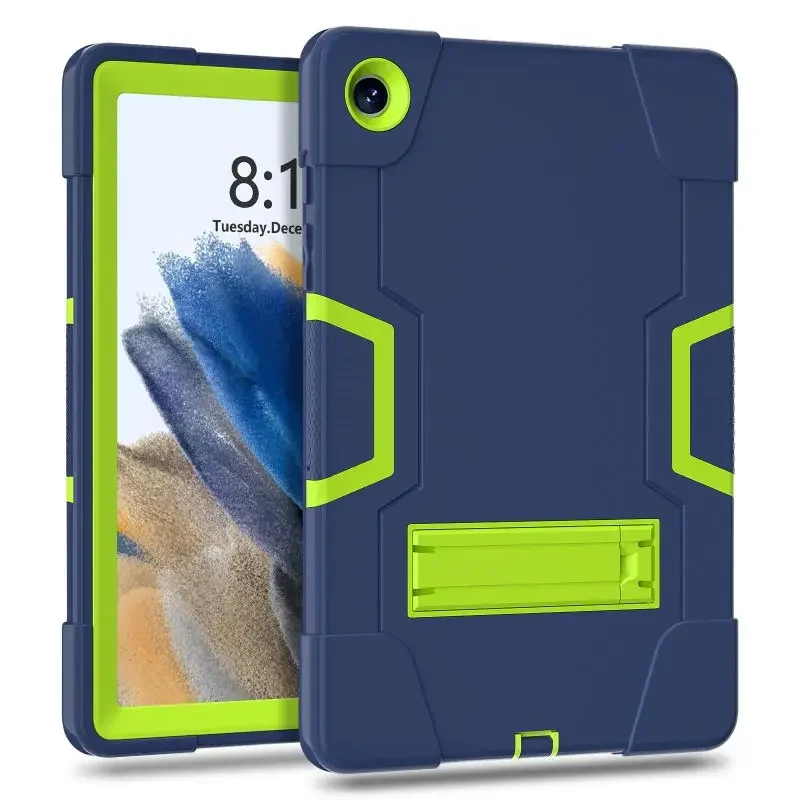 Heavy Duty Silicone PC Hard Armor Case For Samsung Galaxy Tab A9 Plus 11 A8 A7 Lite 8.7 S9 Plus Tablet Stand ShockProof Cover