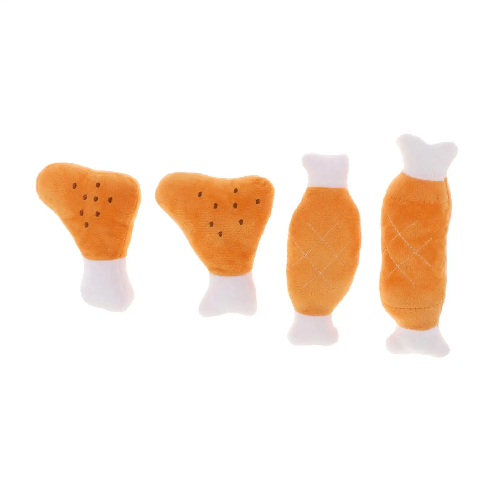 2-6pack Pet Puppy Dog Play Chew Squeaker Plush Sound Chicken Leg Molar Toys