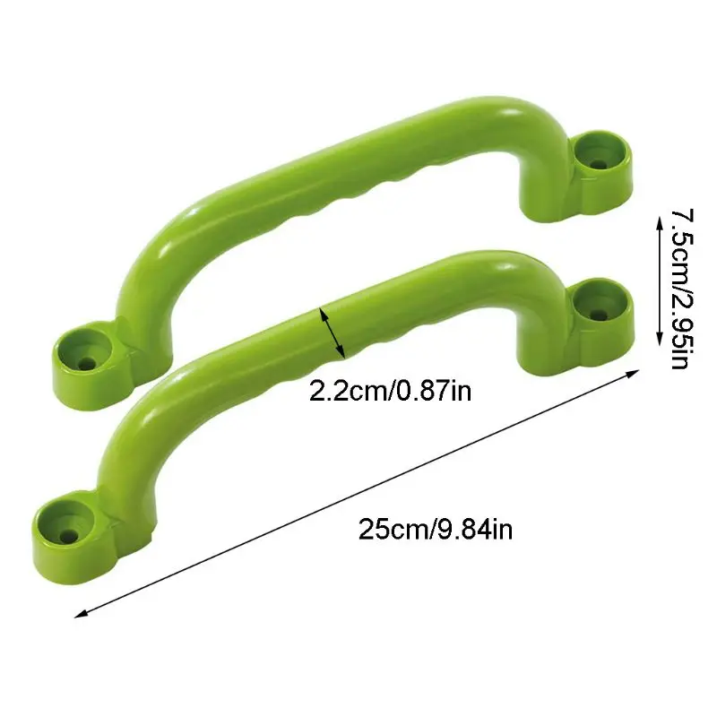 Child Climbing Frame Safety Handles Swing Accessories Garden Game Toy 2 Pcs Grab Handles Swing Toy Screws