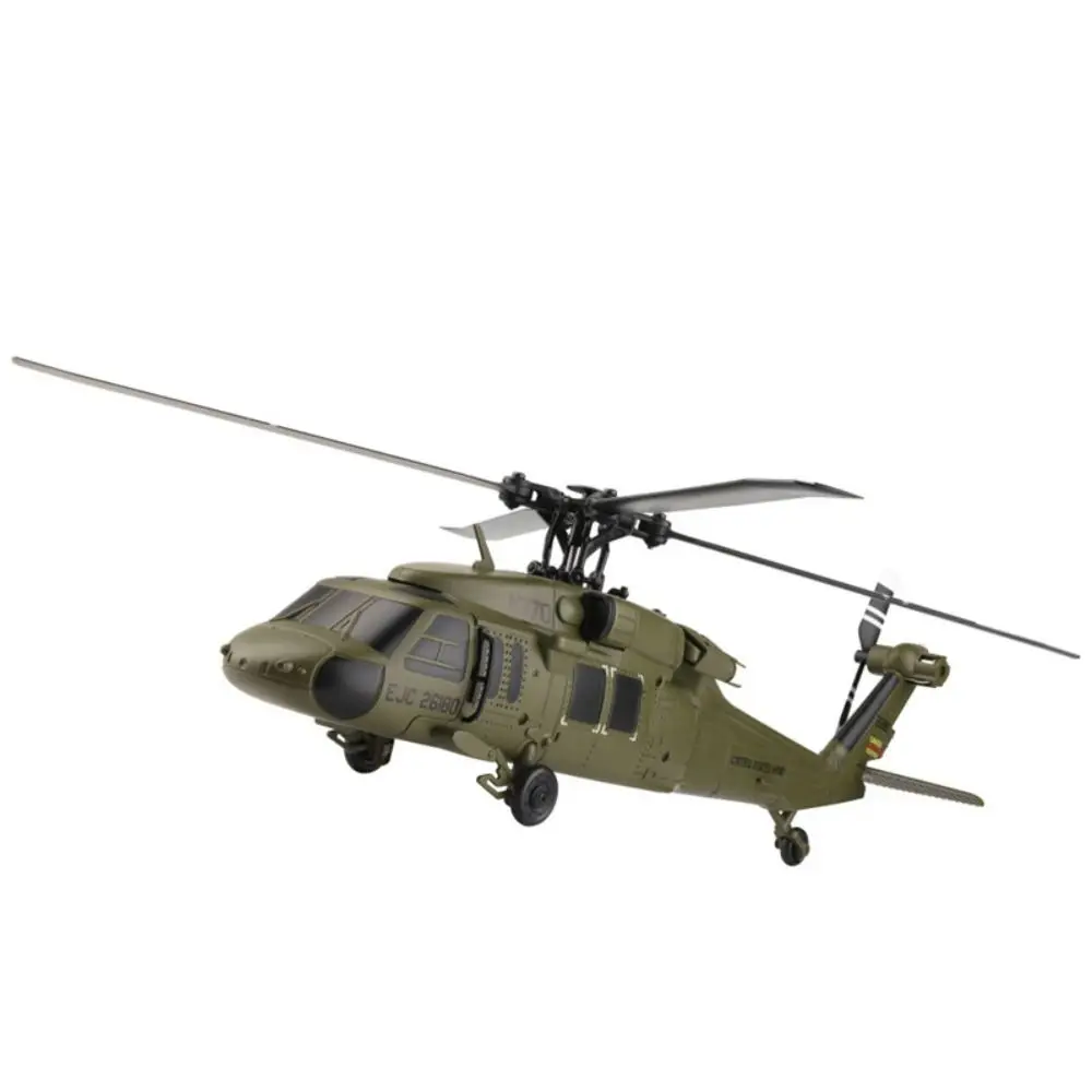 Plástico k170 rc helicóptero 4.0ch carregamento usb helicóptero voador brinquedo verde recarregável avião de controle remoto presentes do dia das crianças