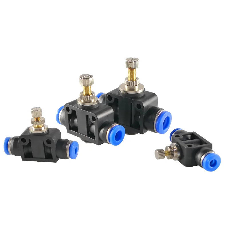 Pneumatic Quick Plug Quick Connector SA4/6/8/10 Pipe Type One-way Throttle Valve Trachea Connector