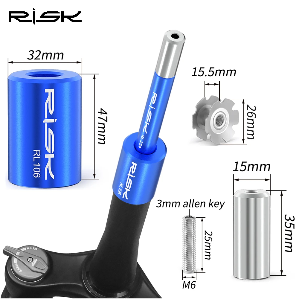 

Bicycle Fork Star Nut Removal Installation Driver Tool MTB Bike Repair Installer Pressfit Fork Steerer Tool Hanging Core Screw
