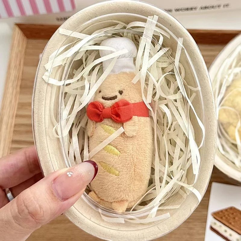 الكرتون الفرنسية الخبز أفخم دمية المفاتيح الإبداعية الخبز كيرينغ حقيبة جميلة قلادة مفتاح الملحقات للفتيات الهدايا #2