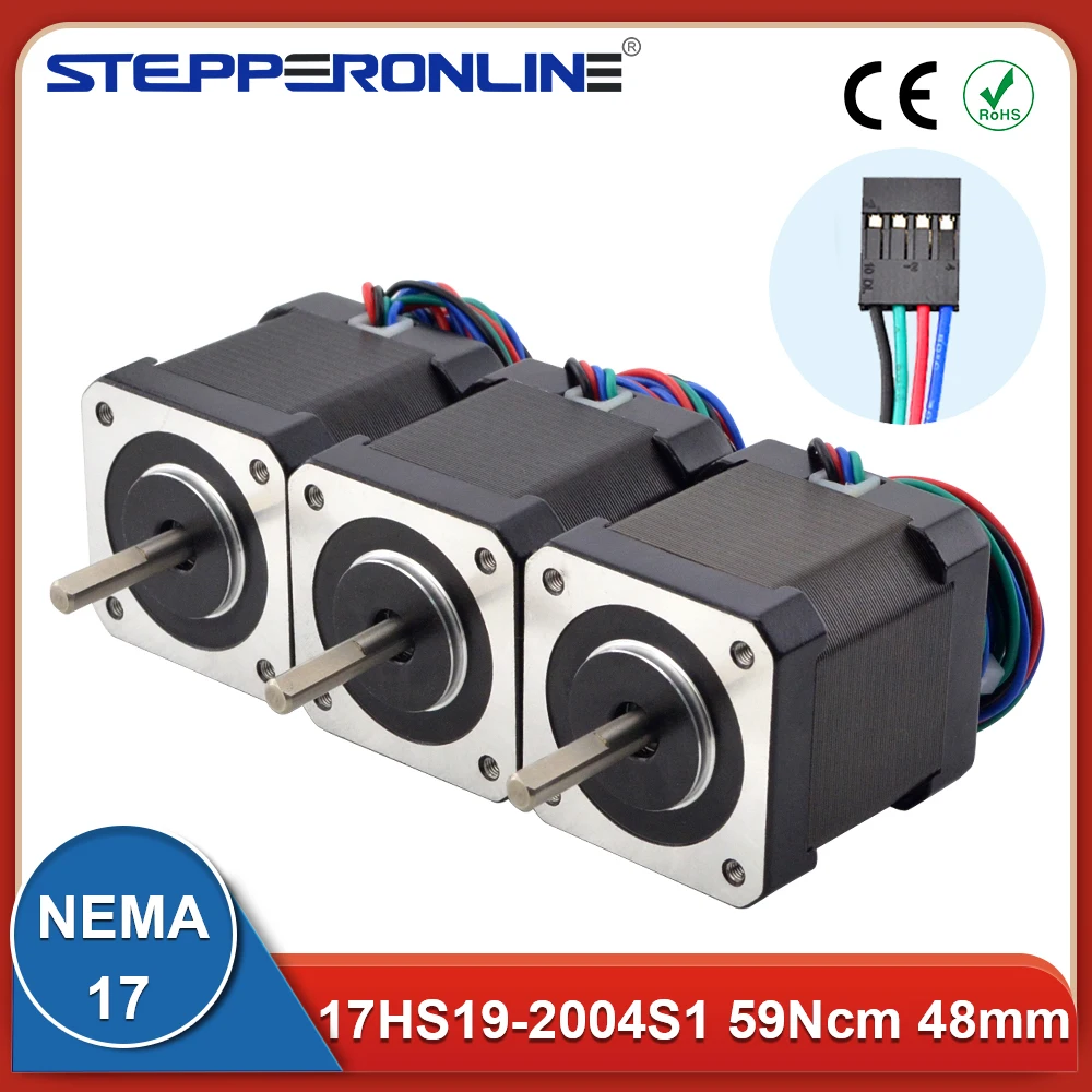 Nema 17 silnik krokowy 48mm 59Ncm/84oz.in 4-przewodowy 42 silnik Nema17 silnik krokowy 2A 1m kabel do drukarki 3D DIY robot CNC