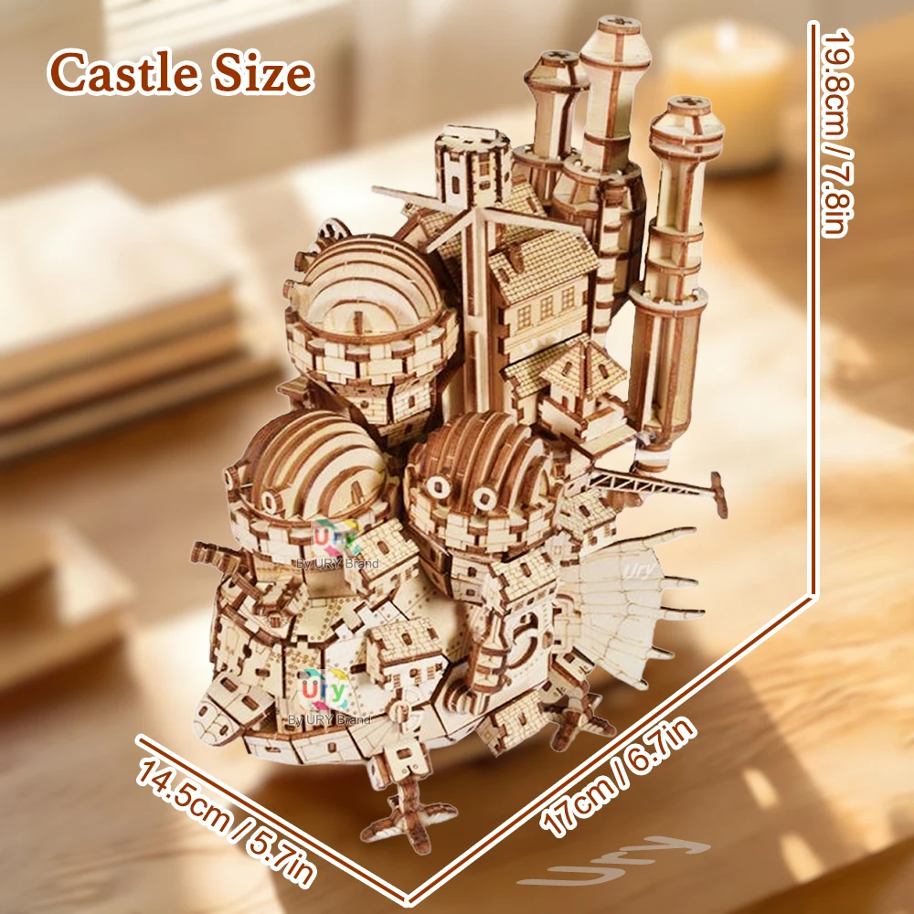 3D Wooden Magic Castle Puzzle - DIY Model Kit 2