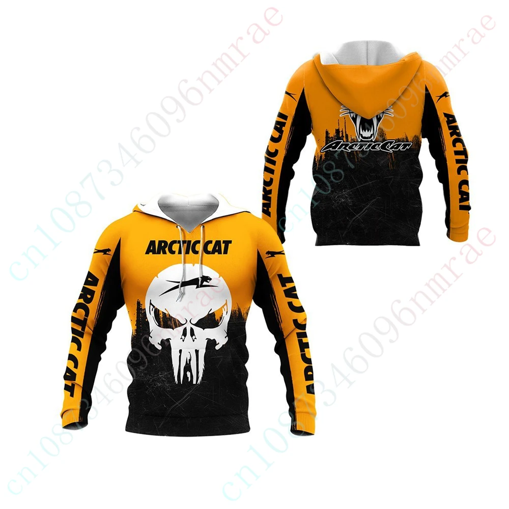 Arctic Cat Clothing Harajuku Hoodies For Men Women Anime Oversize Zip Hoodies Casual Pullover Top Unisex Sweatshirt Custom Logo