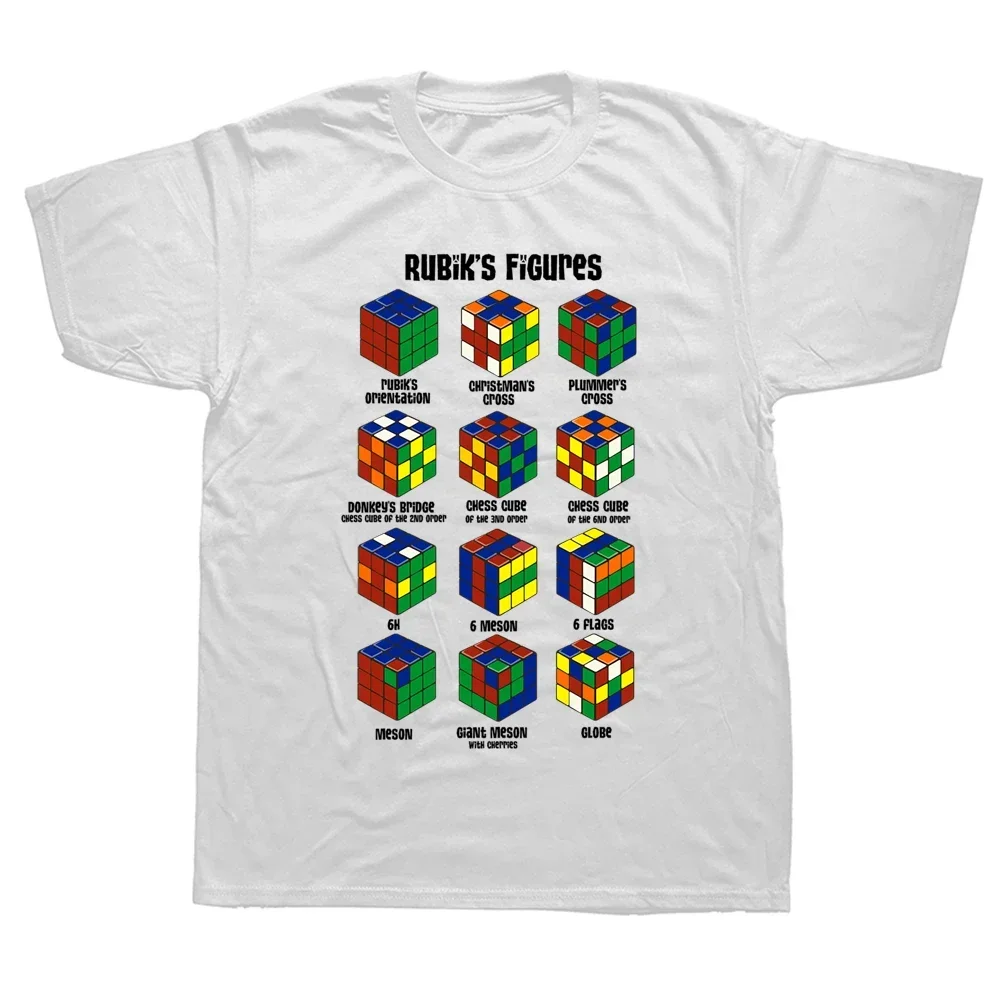 Graphic Cotton Streetwear Short Sleeve Birthday Gifts Summer Style Men Funny Rubix Arrival  Rubics Cube Figures T Shirts