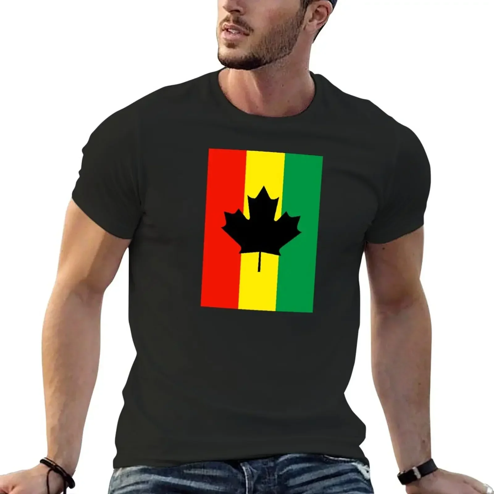 

Rasta Reggae Maple Leaf Flag T-Shirt new edition Blouse sweat oversized graphic tee mens vintage t shirts