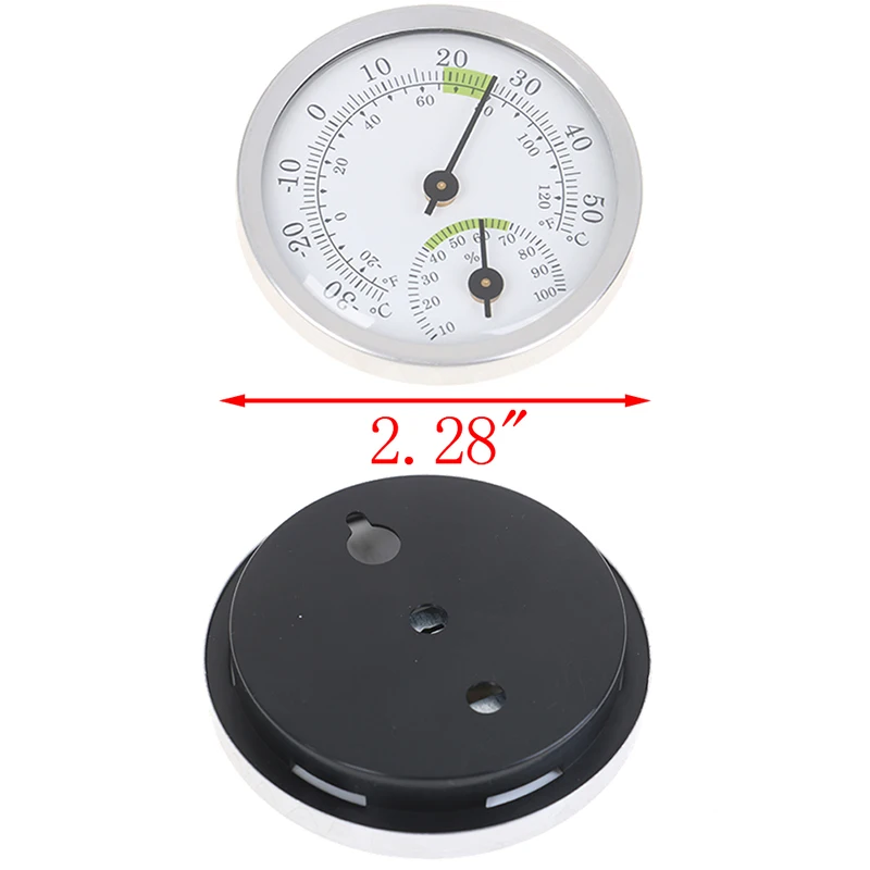 1PC Wall Mounted Household Analog  & Hygrometer For Sauna Room Household