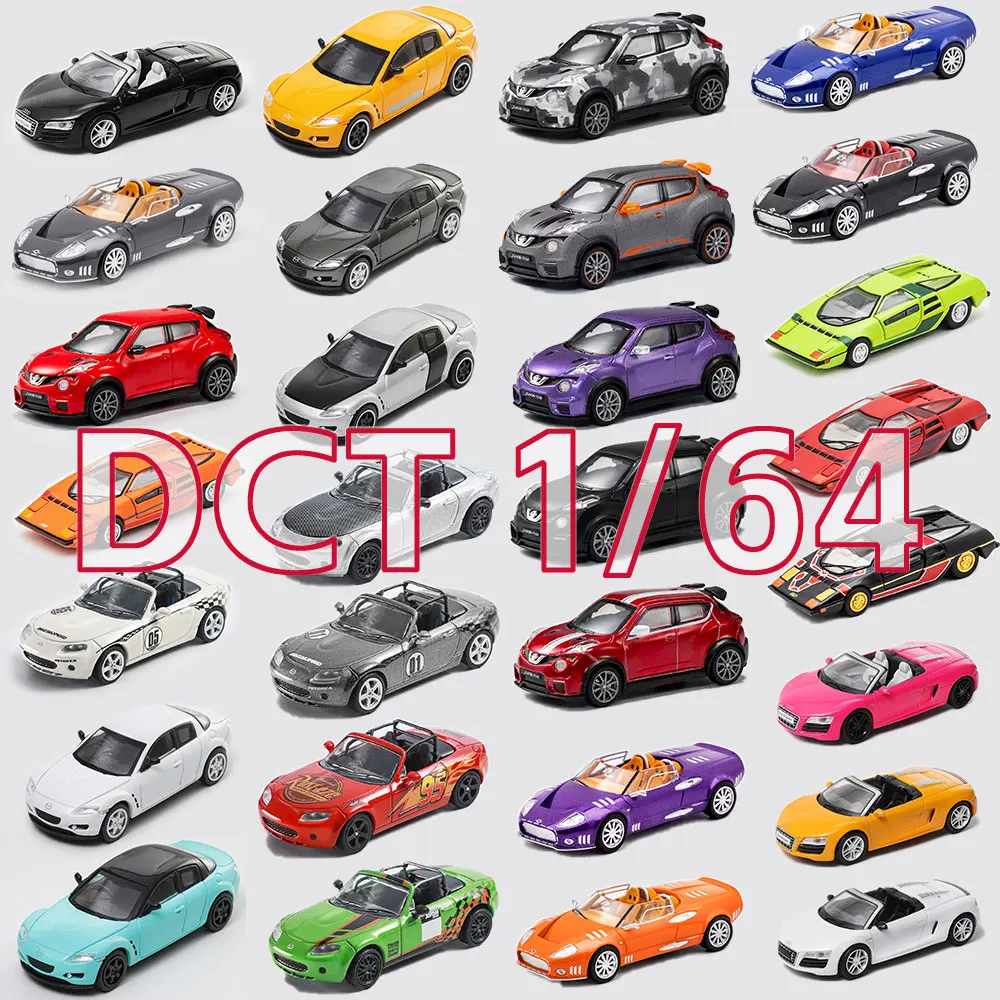 

Коллекционная модель автомобиля DCT 1/64 из сплава, классический люксовый спортивный автомобиль, литая игрушка, коллекционная модель с дисплейным боксом
