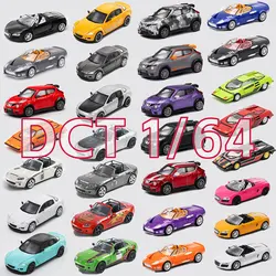 DCT 1/64 Model Alloy Car Collection Luxury Classical Vehicle Diecast Toy Collection Sports Car Station Vehicle with Display Box
