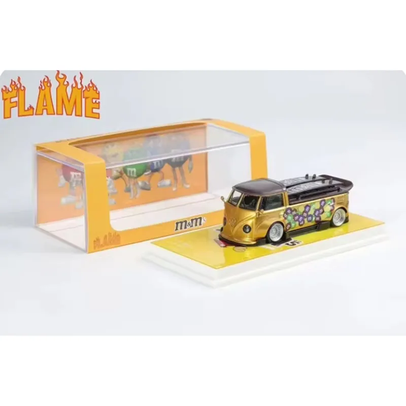 لهب LF نموذج دييكاست سبيكة 1/64 VW T1 فان بيك اب كومبي واسعة الجسم نموذج سيارة الكبار الكلاسيكية جمع عرض هدية لعبة الصبي