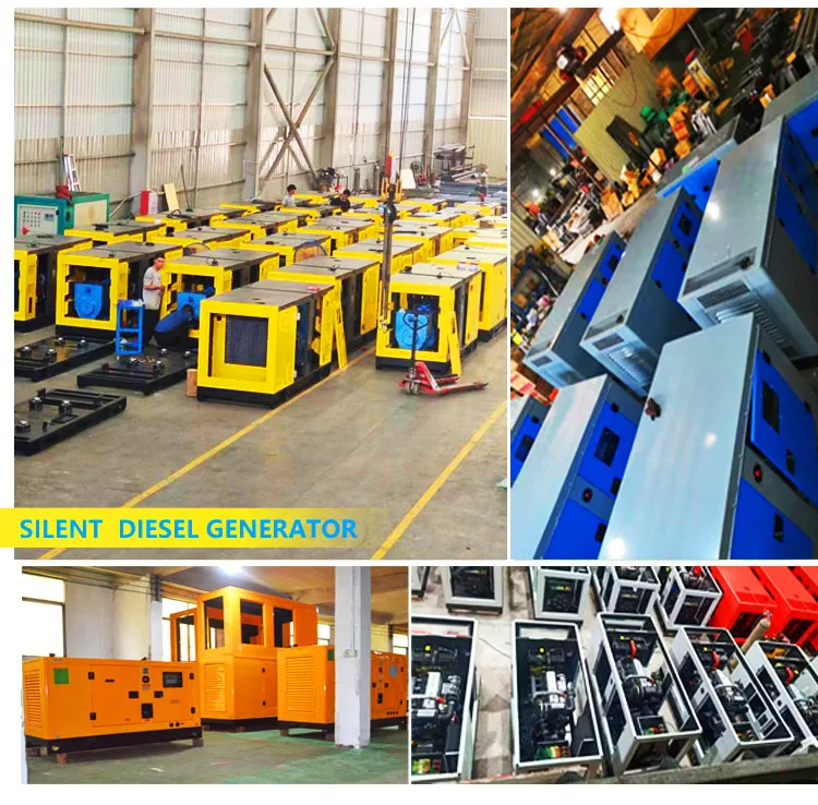 Set Generator Diesel 40kva 50kva 60kva 80kw 100kva Generator Diesel Listrik Diam untuk Rumah dengan Transfer Otomatis