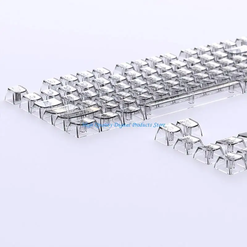 U2JE 132Keys с подсветкой полупрозрачки Crystal Crystal MDA Profile для механических геймеров клавиатуры