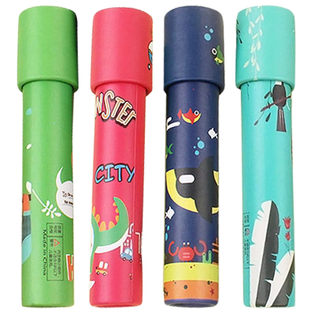 

4 Pcs Rotating Kaleidoscope Toys for Toddlers Paper Child