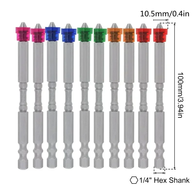 

Set Cross-head 10Pcs Drywall Screwdriver Screwdriver Inch Magnetic Magnetic Screwdriver Bits Bit 1/4 Electric Hex