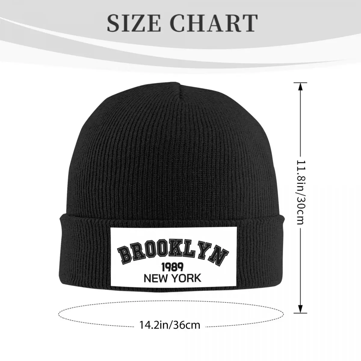 Gorros Brooklyn, gorro tejido para mujer y hombre, gorros térmicos elásticos de calle, gorro con patrón Hippie para Otoño e Invierno