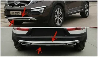 

For Kia Sportage R 2010-2017 ABS Engineering Plastics bumper Front and rear guard plate Anti-scratch car accessories