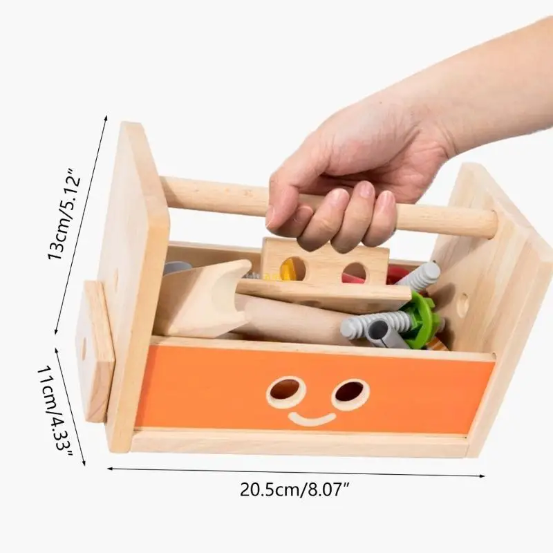 목재 현실적인 도구 상자 수리 장난감 나사 조립 분해 해제 빌딩 블록 유치원 교육 퍼즐 장난감