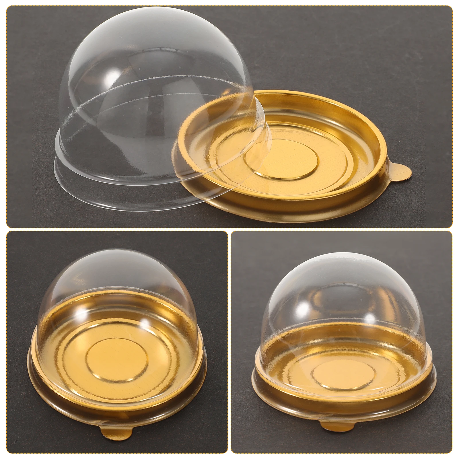 

50pcs Cake Packing Cases Individual Cupcake Boxes Cake Containers Baking Supplies Baked Food Puff Packaging Box Pastry Boxes