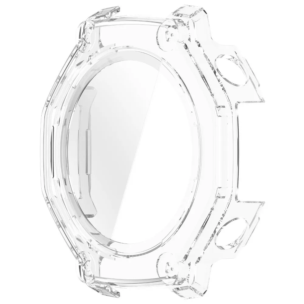 PC+Tempered Glass Protective Case Anti-Scratch Full Coverage Screen Protector Soft 48mm Edge Shell for Amazfit T-Rex 3 Pro