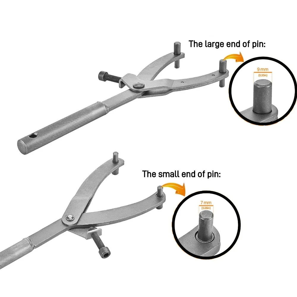 Adjustable Y-Type Flywheel Wrench Universal Variator Clutch Remove Installation Holder Repair Tool for Motorcycle Scooter Moped 6