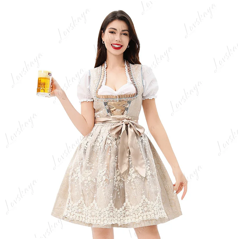 

Новый милый и милый элегантный атмосферный костюм для выступлений, карнавальное платье горничной, костюм на Хэллоуин