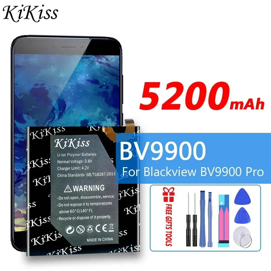 

KiKiss High Capacity 5200mAh DK015 High Capacity Battery for Blackview BV9900 / BV9900 Pro Smart Phone