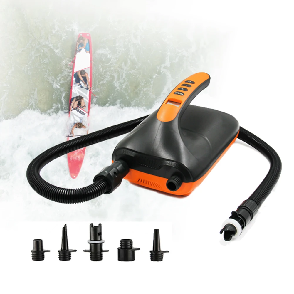 20PSI Electric Air Pump with Auto Shut Off Stand Up Paddle Board Pump Portable Air Compressor for Inflatables Kayaks Boats
