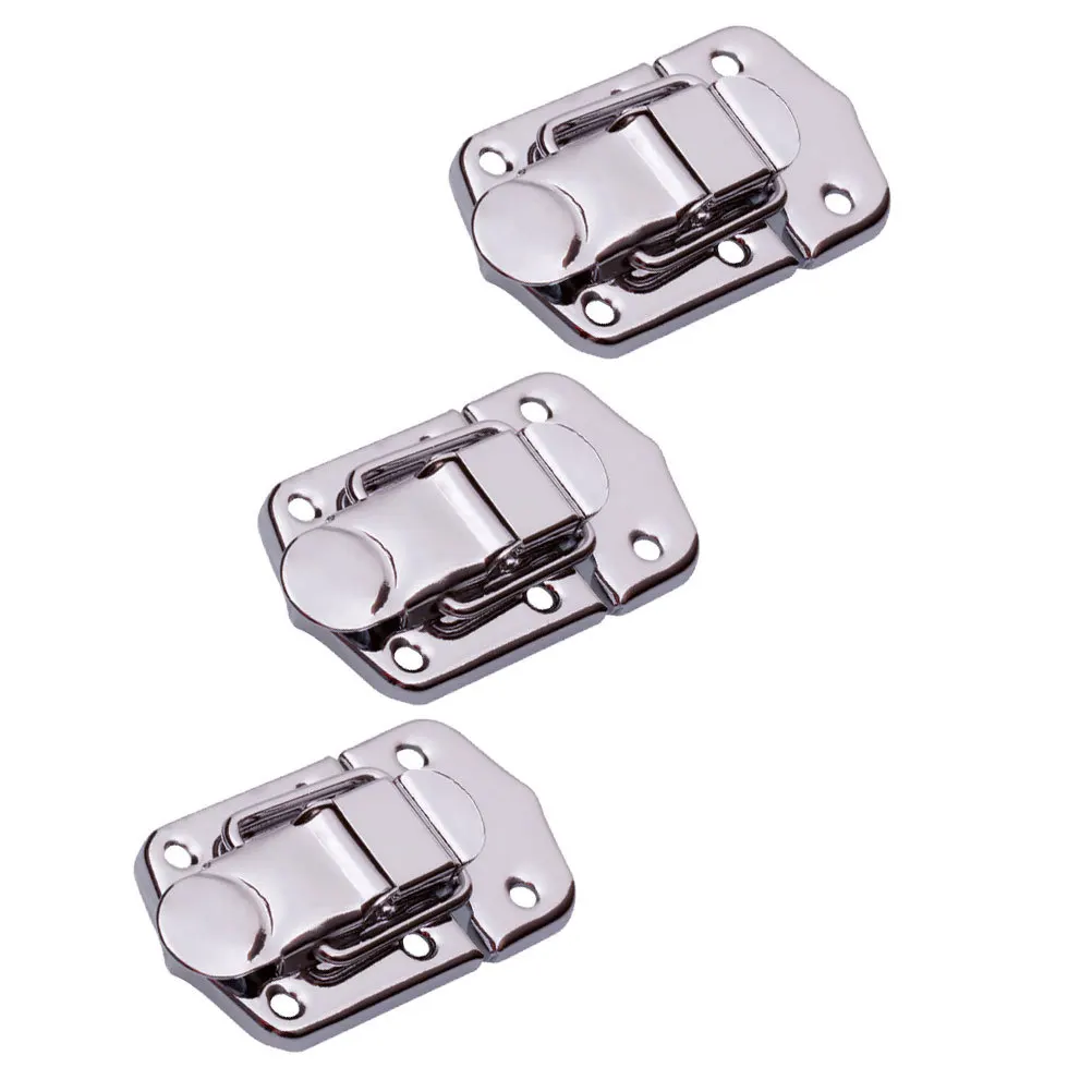 

3 Pcs Guitar Case Latch Hook Locks for Luggage Cabinet Buckle Barn Crate Hasps Latches Bag Buckles