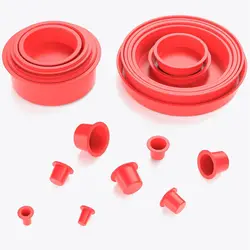 23PCS FOXWELL Automotive Red Cap Plugs Kit for Smoke Testing SD201 SD203 Accessories for Automotive Smoke Machine Leak Detector
