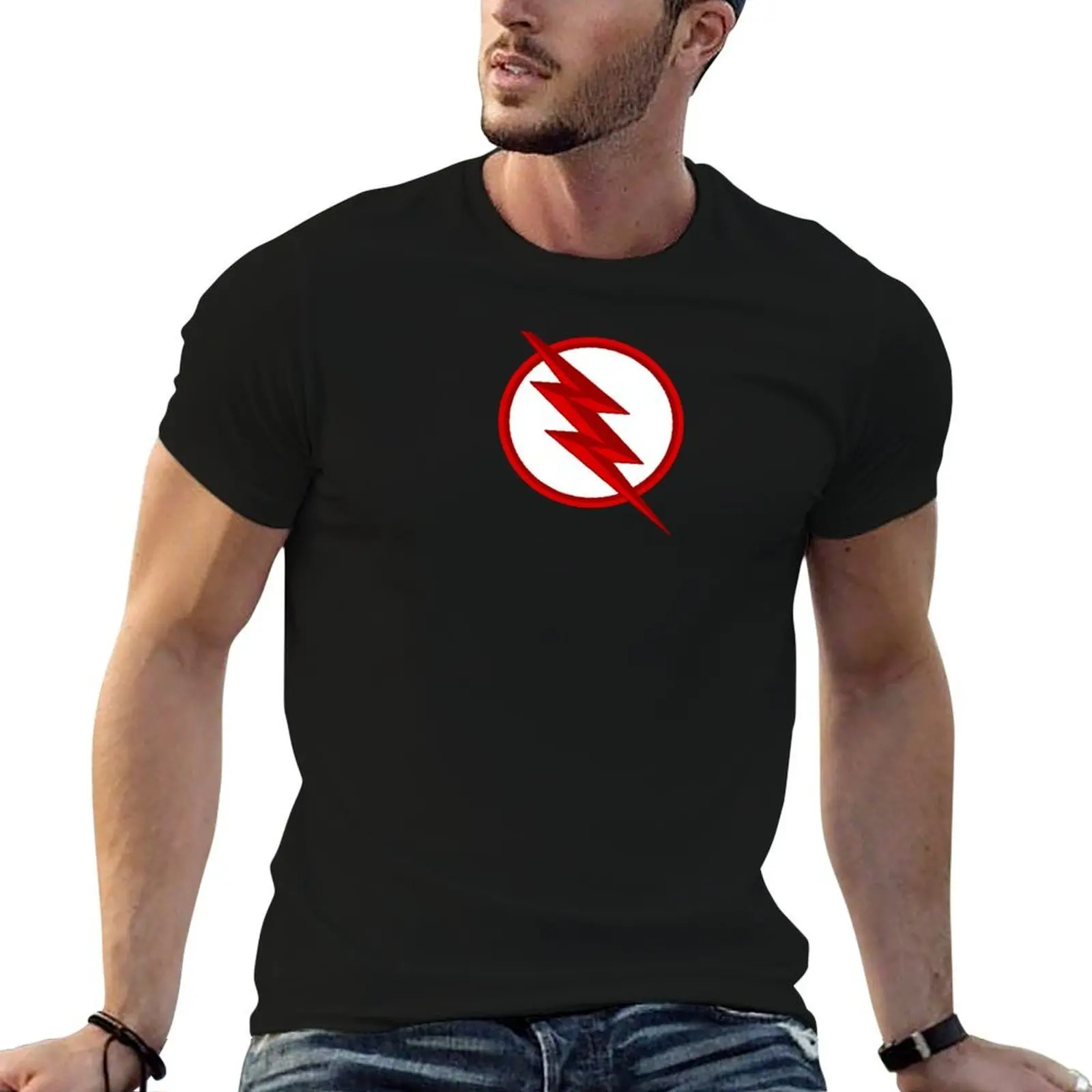 

Black Flash Logo T-Shirt t shirts for man cotton soft graphic t shirts for man T-Shirt