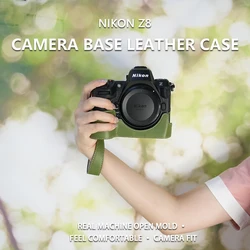 Suitable for Nikon Z8 dedicated camera bag ZF leather case retro protective case anti drop, anti slip and convenient to carry